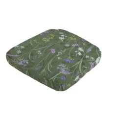 Madison - Zitkussen Wicker Donna green canvas eco+ - Ca. 48x48 cm - Set van 4