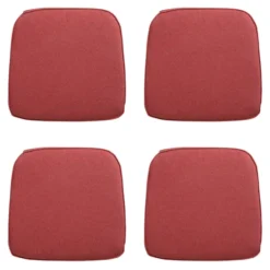 Madison - Zitkussen Wicker Manchester red - Ca. 48x48 cm - Set van 4