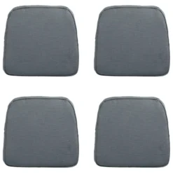 Madison - Zitkussen Wicker Rib grey - Ca. 48x48 cm - Set van 4