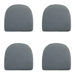 Madison - Zitkussen Wicker York Rib grey - Ca. 48x48 cm - Set van 4