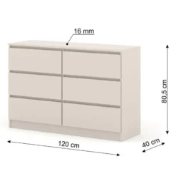 Maja dressoir S6 120 cm kashmir beige