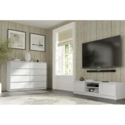 Maja dressoir S8 140 cm wit mat