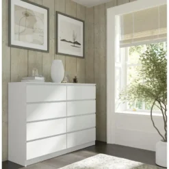 Maja dressoir S8 140 cm wit mat