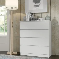 Maja dressoir S4 40x90x104 cm wit mat met 4 lades