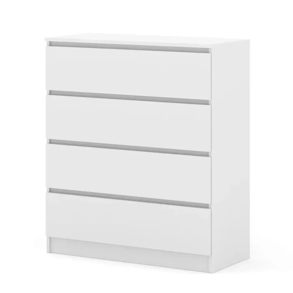 Maja dressoir S4 40x90x104 cm wit mat met 4 lades