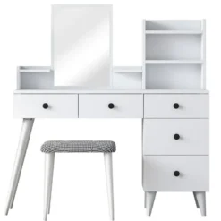 Make-up Tafel - 112cm - Incl. Kruk - Bulon