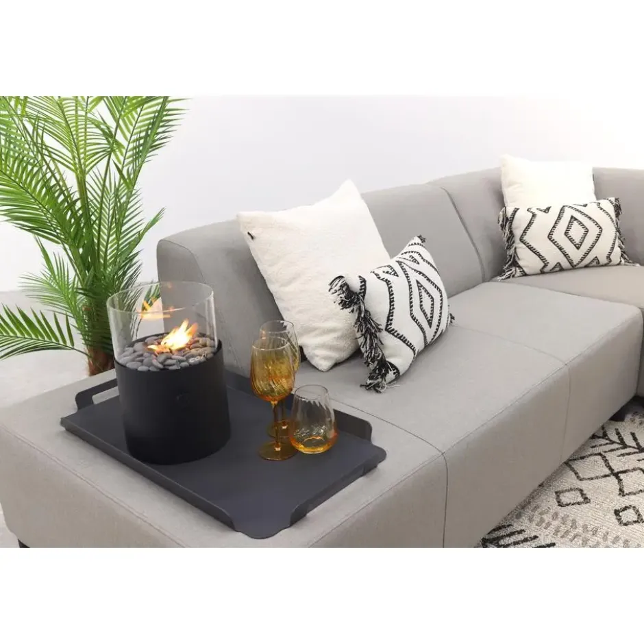 Malaga hoekbank loungeset chaise longue - taupe