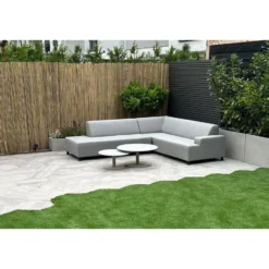 Malaga hoekbank loungeset chaise longue - taupe