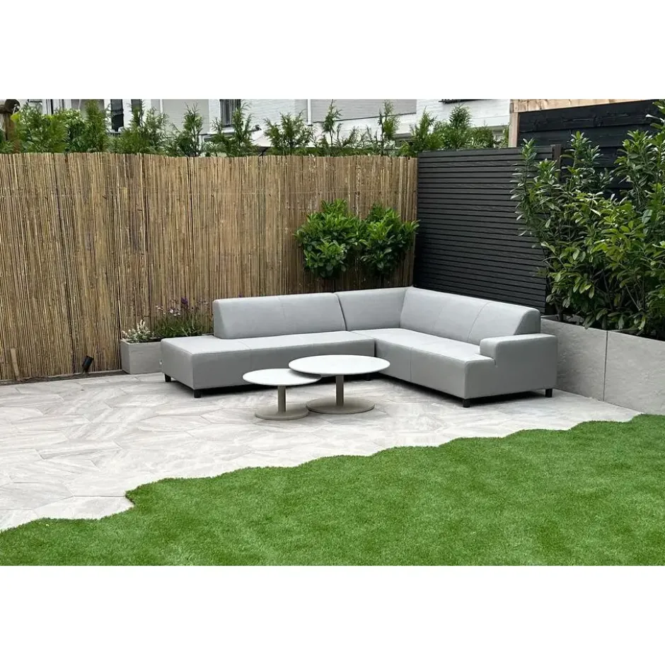 Malaga hoekbank loungeset chaise longue - taupe