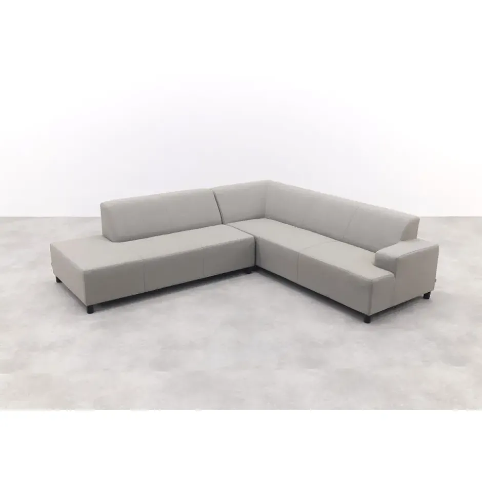 Malaga hoekbank loungeset chaise longue - taupe
