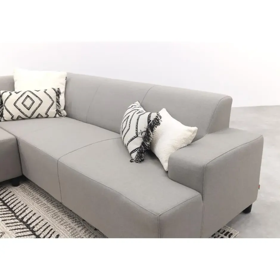 Malaga hoekbank loungeset chaise longue - taupe
