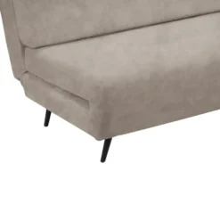 Mallory-Dagbed met opvouwbare functie in fluweel taupe