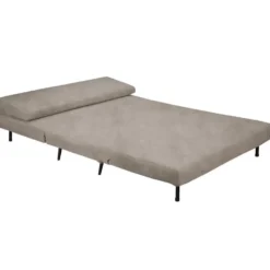Mallory-Dagbed met opvouwbare functie in fluweel taupe