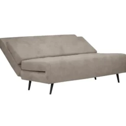 Mallory-Dagbed met opvouwbare functie in fluweel taupe