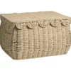 Mand Moda met deksel - bruin - 32x42x25 cm