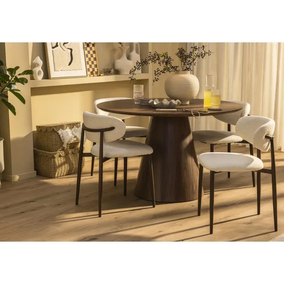 Mand Moda met deksel - bruin - 27x37x23 cm