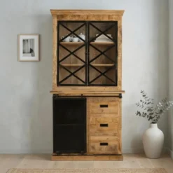 Mangohoutonline - Buffetkast Denver 120cm Met Deurtjes Rechthoekig