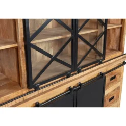 Mangohoutonline - Buffetkast Denver 200x220cm Rechthoekig Bruin
