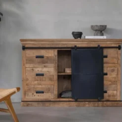 Mangohoutonline - Dressoir Newark 200cm Rechthoekig - Bruin - Mahom