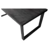 Mangohoutonline - Eettafel Britt Black 180x100cm Rechthoekig Zwart