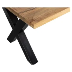 Mangohoutonline - Eettafel Columbus 260x100cm Rechthoekig Bruin