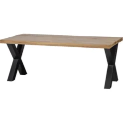 Mangohoutonline - Eettafel Columbus 300x120cm Rechthoekig Bruin