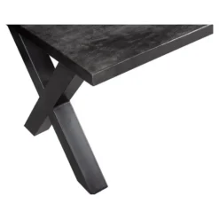 Mangohoutonline - Eettafel Columbus Black 160x90cm Rechthoekig