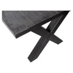 Mangohoutonline - Eettafel Columbus Black 160x90cm Rechthoekig