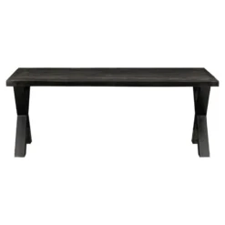 Mangohoutonline - Eettafel Columbus Black 160x90cm Rechthoekig