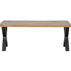 Mangohoutonline - Eettafel Columbus 200x100cm Rechthoekig Bruin