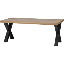 Mangohoutonline - Eettafel Columbus 140x90cm Rechthoekig Bruin