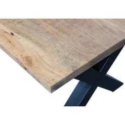 Mangohoutonline - Eettafel Columbus 140x90cm Rechthoekig Bruin