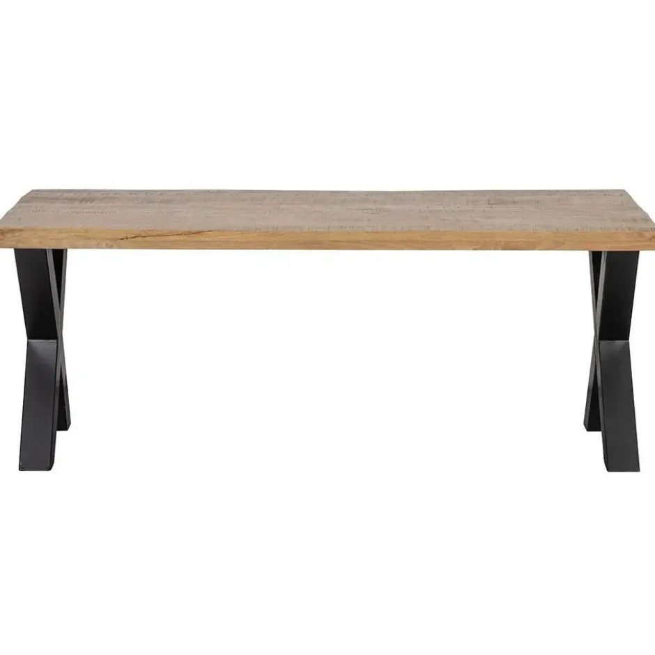 Mangohoutonline - Eettafel Columbus 180x100cm Rechthoekig Bruin