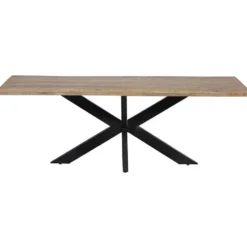 Mangohoutonline - Eettafel Memphis 160x90cm Rechthoekig Bruin