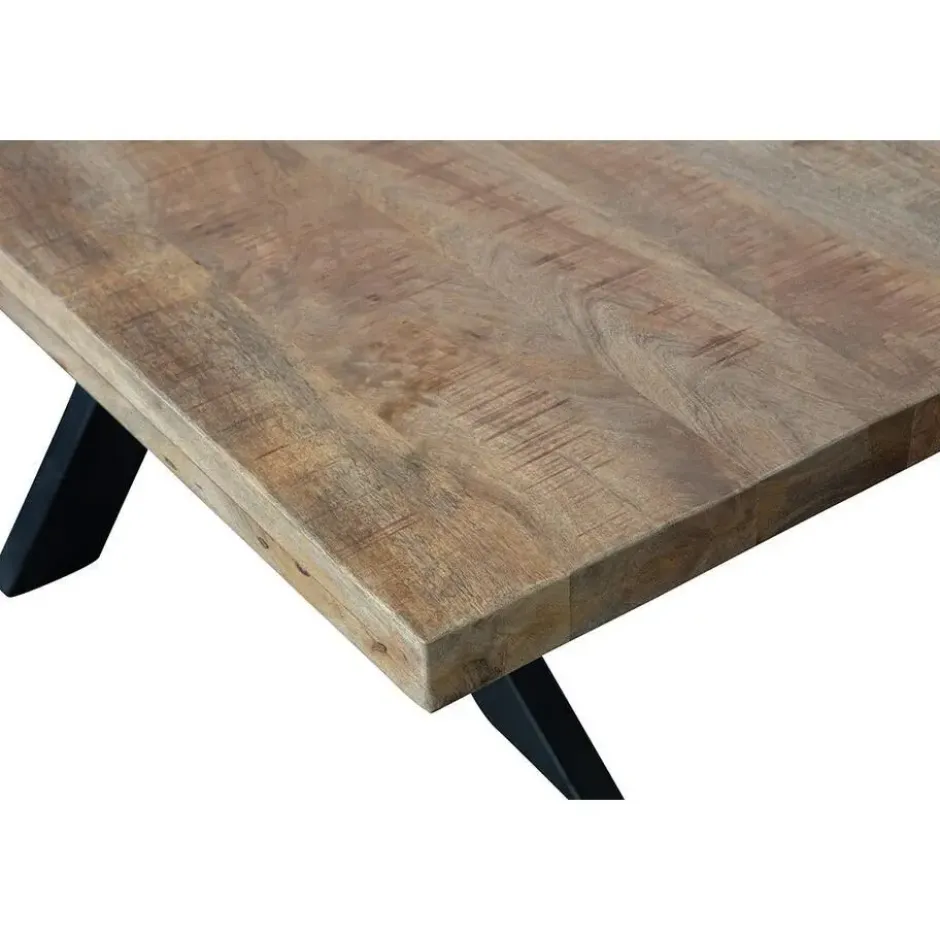 Mangohoutonline - Eettafel Memphis 140x90cm Rechthoekig Bruin