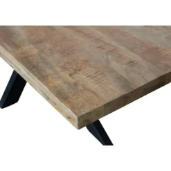 Mangohoutonline - Eettafel Memphis 300x120cm Rechthoekig Bruin