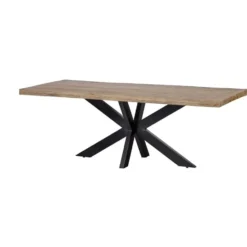 Mangohoutonline - Eettafel Memphis 300x120cm Rechthoekig Bruin