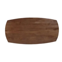 Mangohoutonline - Eettafel Nova Deens Donkerbruin 240x110cm Ovaal