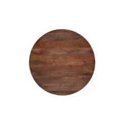 Mangohoutonline - Eettafel Nova 150cm Donkerbruin Rond Donkerbruin