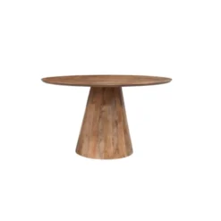 Mangohoutonline - Eettafel Nova 150cm Rond - Bruin - Mahom