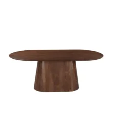 Mangohoutonline - Eettafel Nova Capsule Donkerbruin 210x100cm