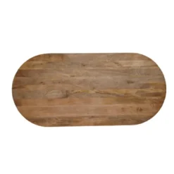 Mangohoutonline - Eettafel Nova Capsule 160x90cm Rechthoekig Bruin