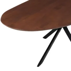 Mangohoutonline - Eettafel Organisch Alessia 210x100cm Walnoot