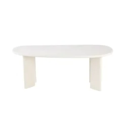 Mangohoutonline - Eettafel Organisch Savannah Mircocement Paneelpoot