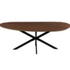Mangohoutonline - Eettafel Organisch Alessia 220x110cm Walnoot