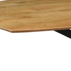 Mangohoutonline - Eettafel Vicenza Deens 240x110cm Ovaal Bruin