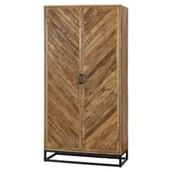 Mangohoutonline - Kast Reno 100cm Rechthoekig - Bruin - Mahom