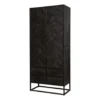 Mangohoutonline - Kast Toronto Black 80cm Rechthoekig - Zwart - Mahom