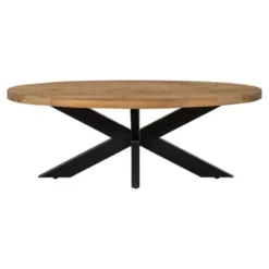 Mangohoutonline - Salontafel Tulsa Ovaal - Bruin - Mahom