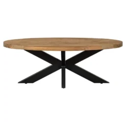 Mangohoutonline - Salontafel Tulsa Ovaal - Bruin - Mahom